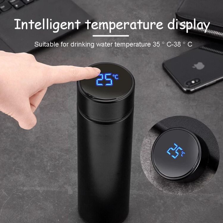 500ml Bottle with LCD Touch Screen Keep Hot Or Cold Thermoses